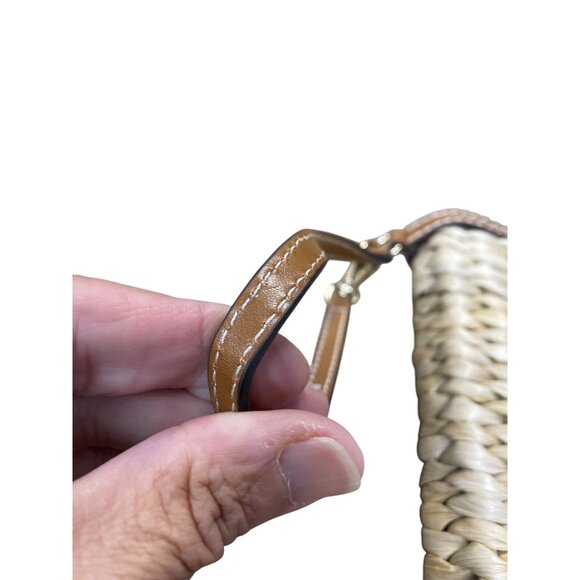 Michael Kors Womens Straw Leather Embroidered Citrus Limited Wristlet SKU 9223 - Picture 12 of 16